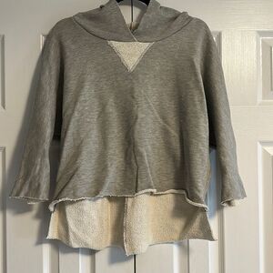 People of Leisure Women’s Grey Hooded Sweatshirt